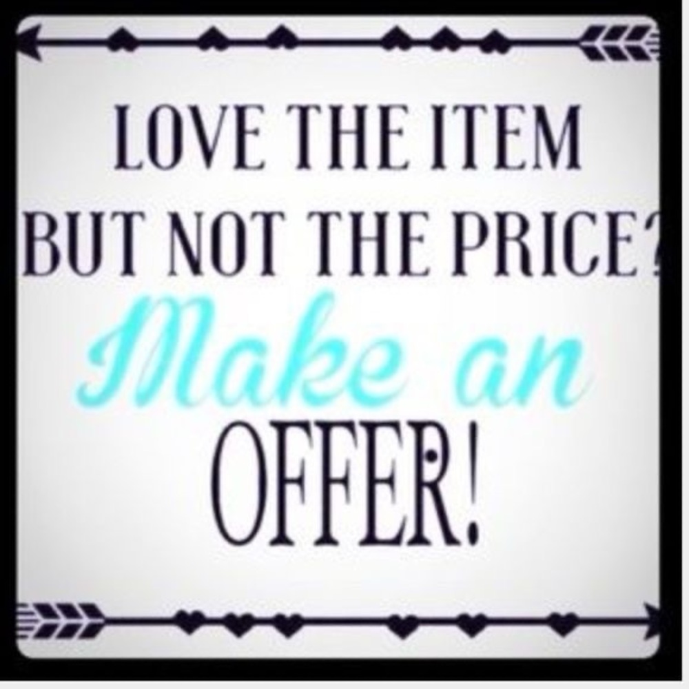 Love the item but not the price!? Make me an offer.